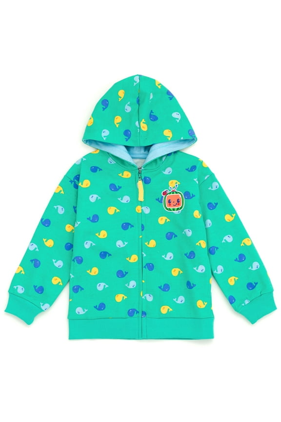 Toddler Boys Fleece Zip Up Hoodie Green 5T