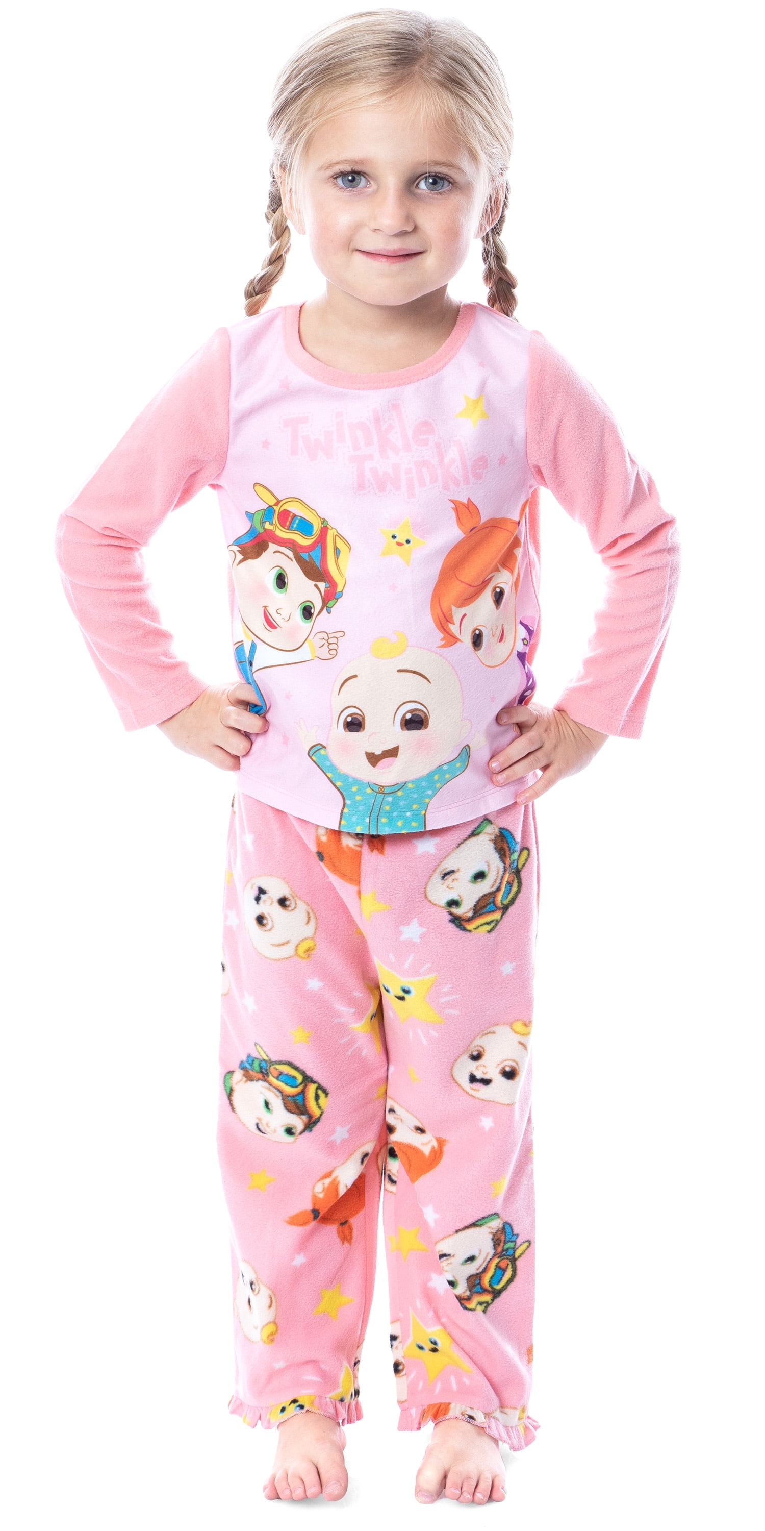 CoComelon Toddler Girls JJ TomTom YoYo Twinkle Twinkle 2 Piece Pajama Set  (3T) - Walmart.com, image size:1500x3000