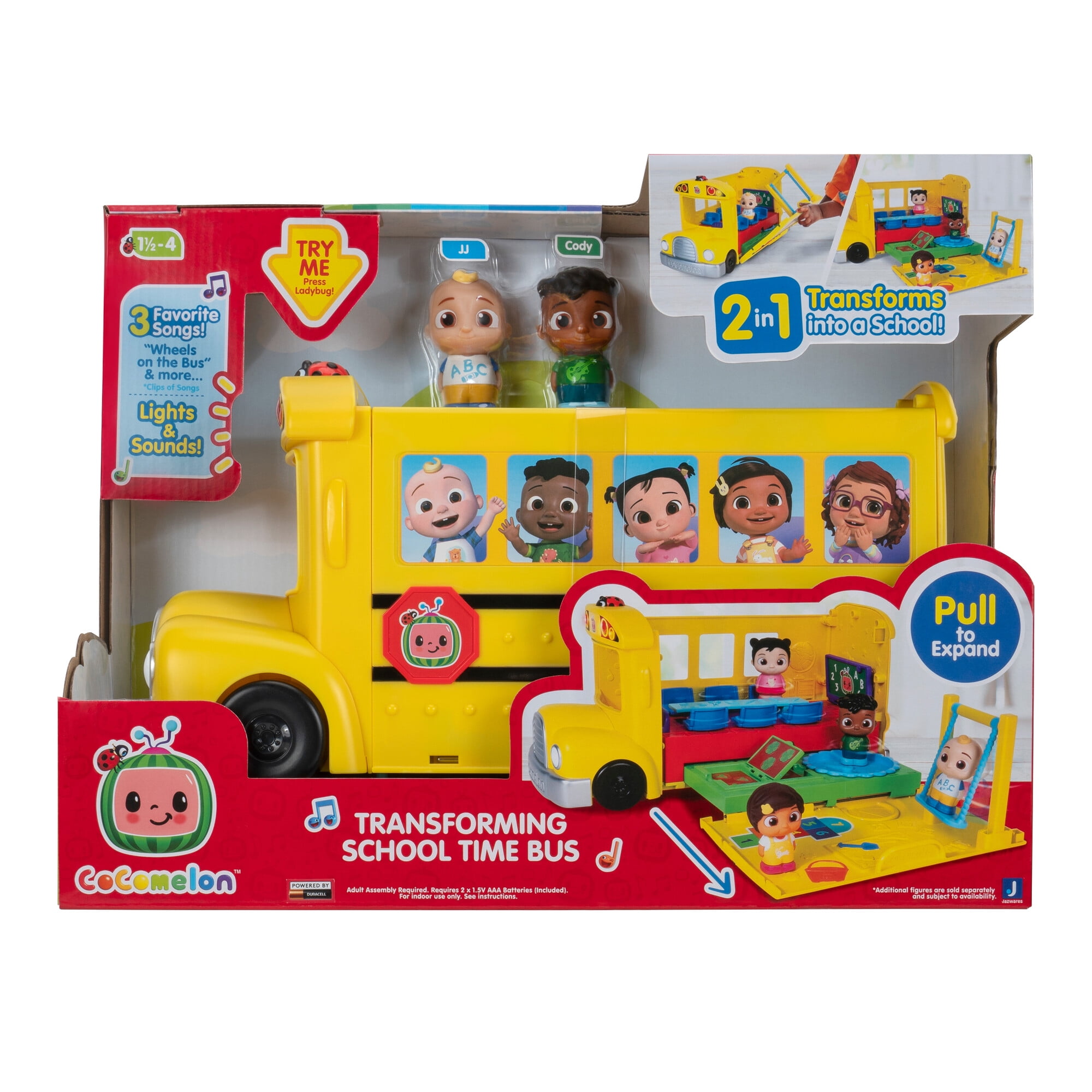 Transforming School Time Bus with Lights and Sounds Vehicle
