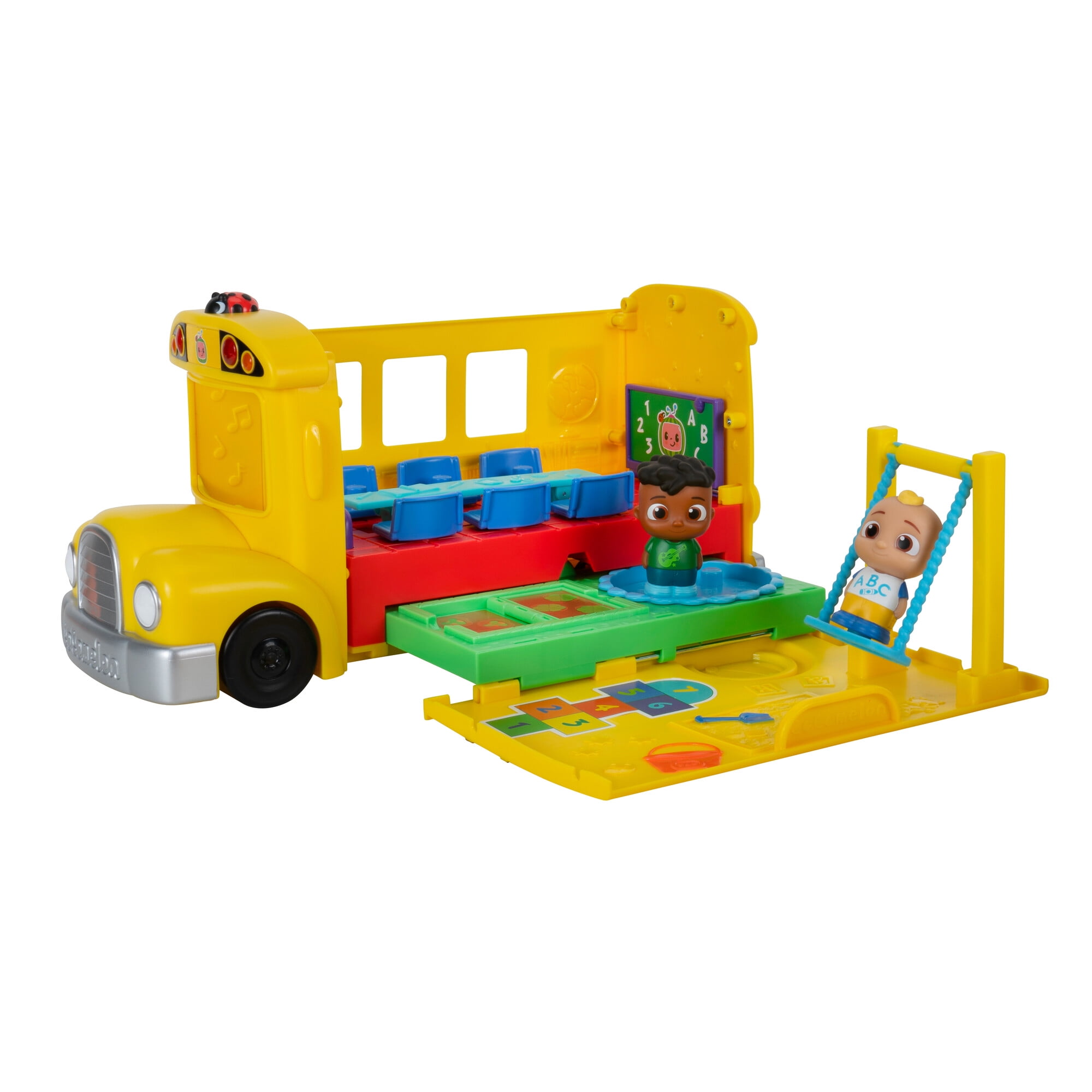 CoComelon Transforming School Time Bus with Lights and Sounds Vehicle Playset Toddler Toys