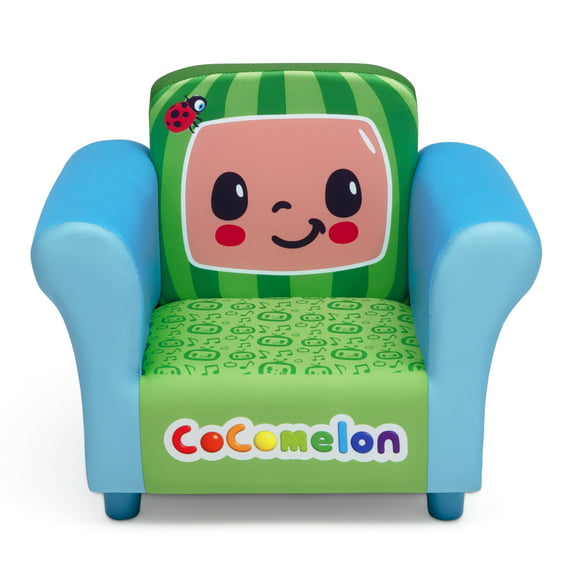 CoComelon Upholstered Chair by Delta Children, Blue/Green