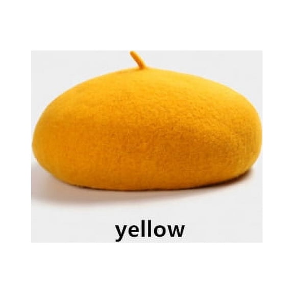 CoCopeanut 17 Colors! New Women Beret French Artist Warm Wool Winter Beanie Hat Cap Vintage Plain Beret Hats Solid Color Elegant Lady Caps