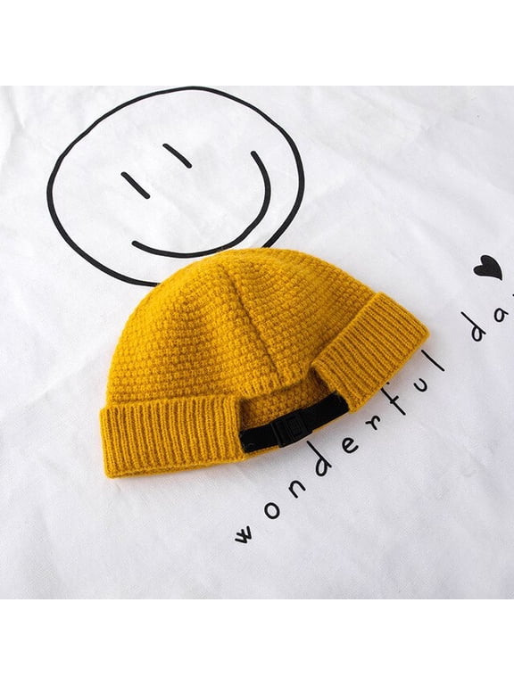 2020 New Men Women Winter Knitting Elastic Beanie Brimless Skullies Cap Vintage Urban Street Portable Docker Hats Beanie Hat