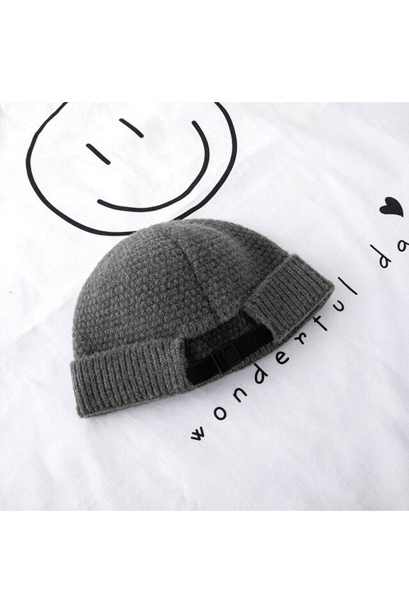 2020 New Men Women Winter Knitting Elastic Beanie Brimless Skullies Cap Vintage Urban Street Portable Docker Hats Beanie Hat