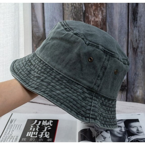 CoCopeanut 2021 New Fisherman Hat Panama Denim Bucket Hats Outdoor Men Women Washed Cotton Bucket Cap Fashion Hip Hop Gorros Bob Hat Gift