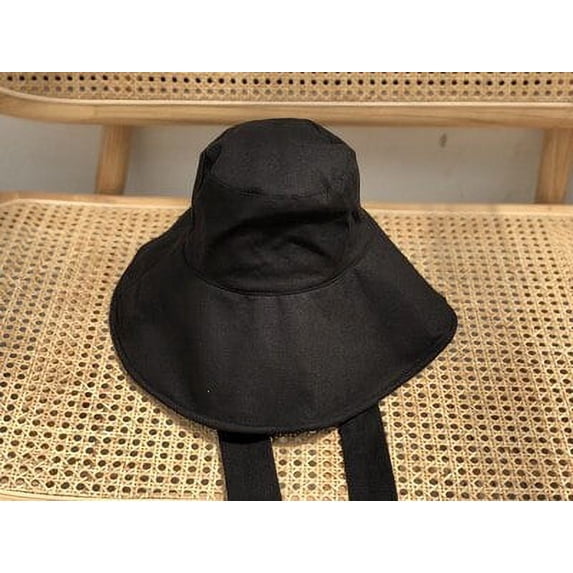 CoCopeanut 2021 New Summer Autumn Large Brim Fisherman Hat Women Cotton Linen Round Dome Bandage Bow Big Foldable Sun Hats Fishermen Hat
