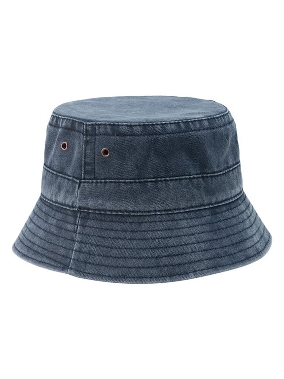 2022 New Foldable Fisherman Hat Washed Denim Bucket Hats Unisex Fashion Bob Caps Hip Hop Gorros Men Women Panama Bucket Cap Gift