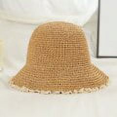 CoCopeanut 2022 Summer Sun Hat Outdoor Hat Sun Visor Beach Accessories Straw Hats Women's Sea Beach Vacation Leisure Sunscreen Hats