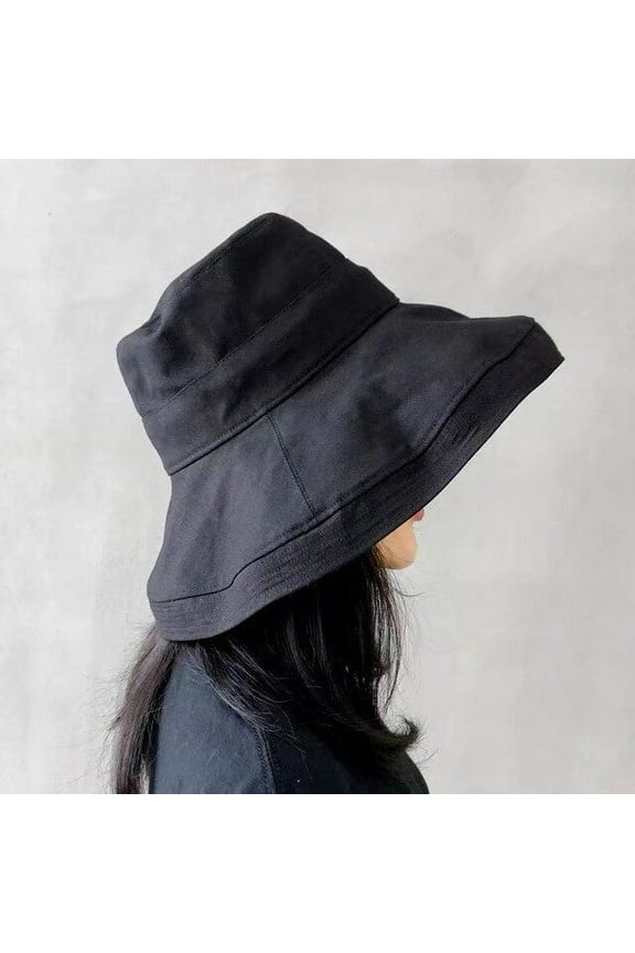 Anti-UV Wide Brim Sun Hat Women Vacation Summer Foldable Bucket Hat Large Brim Korean Beach Fishing Hunting Panama Visor Sun Hat