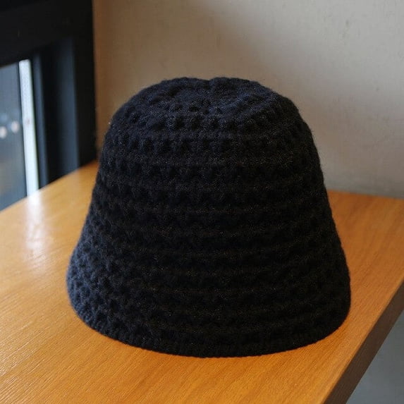CoCopeanut Autumn and Winter Warm Knitted Bucket Hat Ladies Vintage Twisted Woolen Fisherman Hat Ear Protection Basin Caps Bonnet for Women