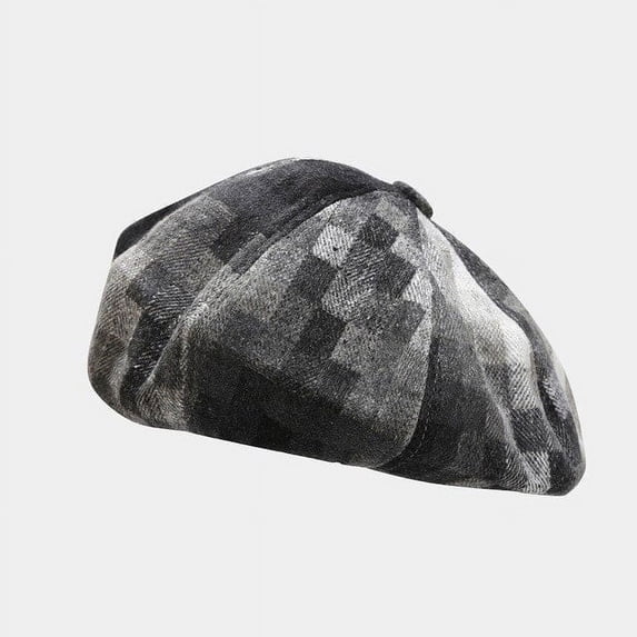 CoCopeanut Baret Wanita Katun Topi Musim Dingin Topi Militer Top Kotak-kotak Prancis Antik Topi Pelukis Topi Baret Baret Anak Perempuan Jalanan Musim Gugur 2022