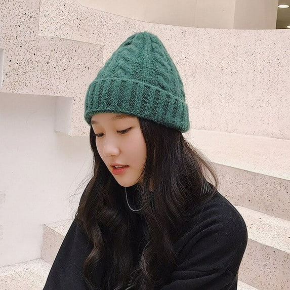 CoCopeanut Baru Solid Wanita Wanita Beanie Marah Rajutan Hangat Musim Dingin Trendi Topi Wanita Sederhana Kasual Elegan Semua Pertandingan Beanie Perjalanan hadiah
