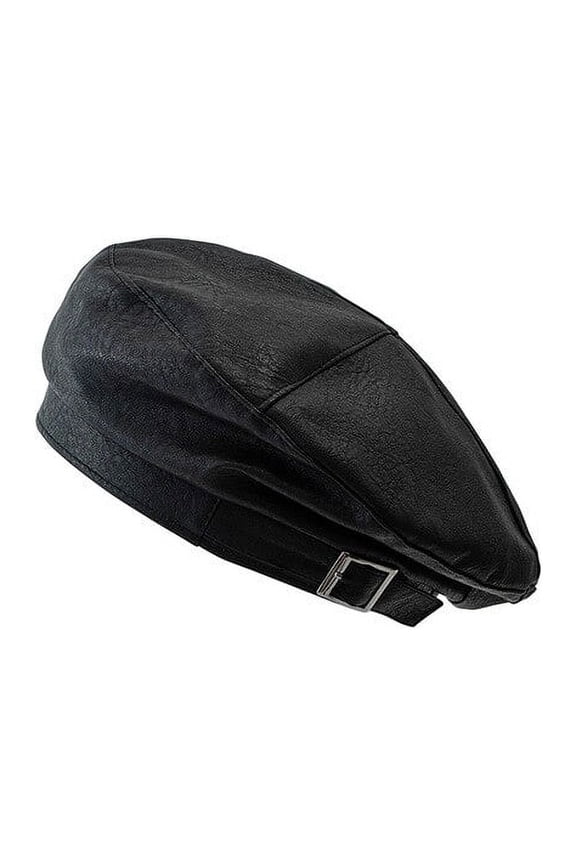 Baru Topi Baret Fashion Kasual Wanita Kulit PU Baret Topi untuk Wanita Musim Gugur Musim Panas Retro Beanie Topi Panas Padat Boinas de Mujer Hadiah