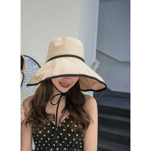 CoCopeanut Baru Topi Wanita Musim Semi Musim Panas Kerai Topi Permen Warna Datar Keranjang Kepala Luar Ruangan Ember Sun Wisata cap