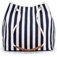 thumbnail image 1 of CoCopeanut Canvas Handbag for Women Casual Shoulder Bag Striped Crossbody Bag Commuter Satchel Large Capacity Tote Bag Purse, 1 of 7