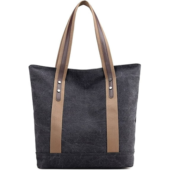 CoCopeanut Cotton Canvas Handbag for Women Large Capacity Shoulder Bag Hobo Tote Bag Commuter Satchel Casual Purse