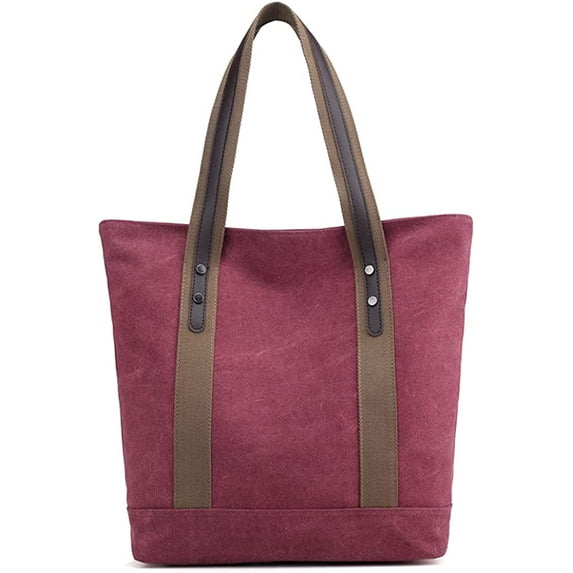 CoCopeanut Cotton Canvas Handbag for Women Large Capacity Shoulder Bag Hobo Tote Bag Commuter Satchel Casual Purse