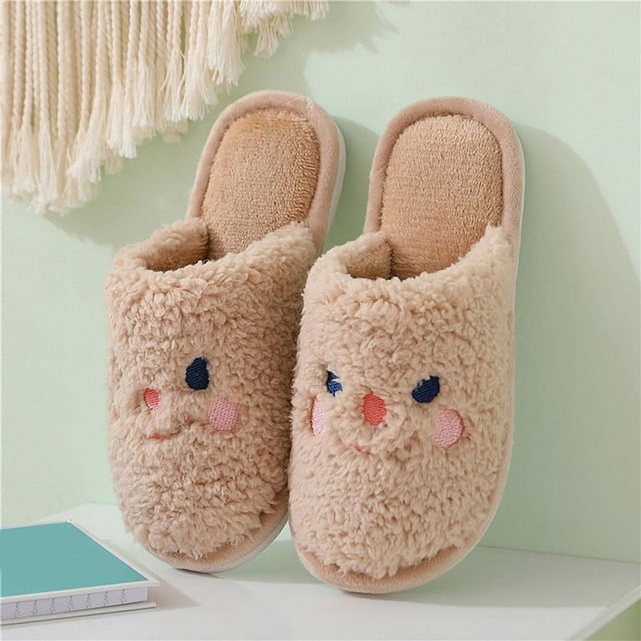 Comfy Feet All Around Slippers - Plush Unisex Slippers,  Indoor/Outdoor House Shoes - Lightweight And Warm Slippers With Rubber  Soles, Memory Foam Footbed, and Real Laces - Funny Gift For