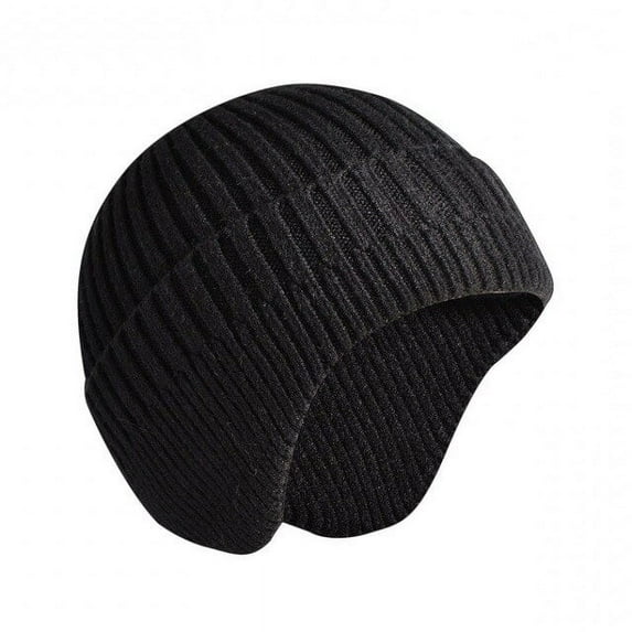 CoCopeanut Ear Protection Skullies Beanies for Women Men Winter Warm Woolen Knitted Hat Casual Elastic Skullcap Bonnet Unisex Melon Cap