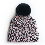 CoCopeanut Fashion Anak Musim Dingin Leopard Dicetak Anak-anak Topi Rajut 2020 Musim Gugur dan Musim Dingin Baru Crochet Hangat Topi Pelindung Kepala Anak Laki-laki Anak Perempuan Topi perjalanan