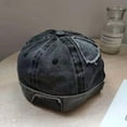 thumbnail image 1 of CoCopeanut Fashion Men Women Street Casual Docker Sailor Biker Hat Loop Beanie Brimless Cap Fashion Unisex Pumpkin Vintage Navy Beanies, 1 of 6