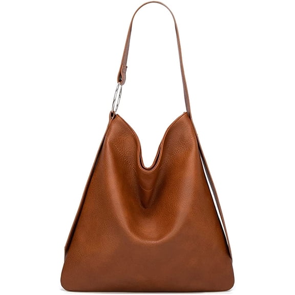 CoCopeanut Fashion Shoulder Bag for Women Large Capacity Handbag Top Handle Satchel PU Tote Bag Retro Purse