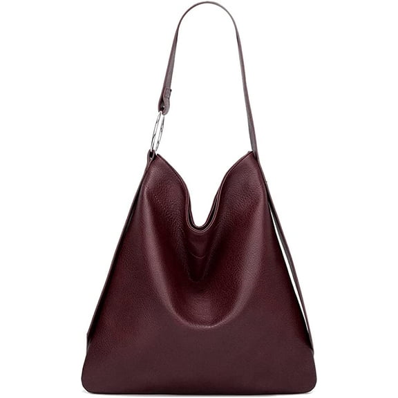 CoCopeanut Fashion Shoulder Bag for Women Large Capacity Handbag Top Handle Satchel PU Tote Bag Retro Purse