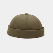 CoCopeanut Fashion Solid Color Warm Brimless Hat Men Beanies Winter Autumn Hip Hop Skullcap Street Men Beanie Unisex Melon Cap Women Male