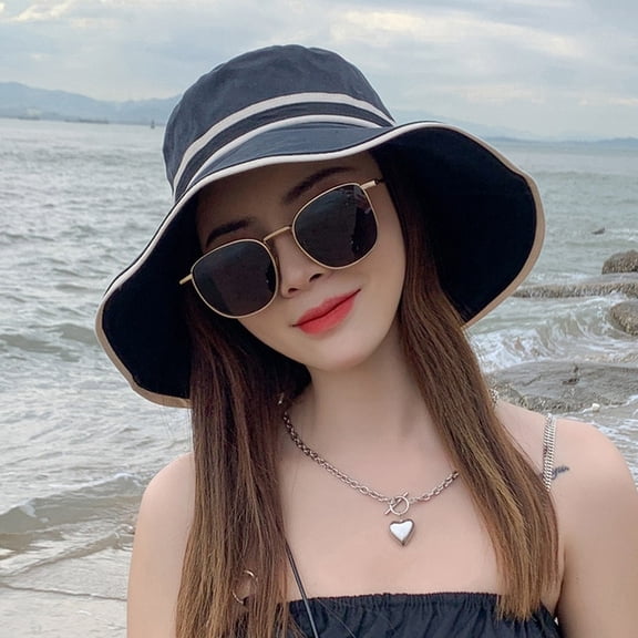 CoCopeanut Fashion Summer Autumn Bucket Hat Patchwork Stripe Women Outdoor Hip Hop Foldable Bob Fisherman Hat Casual Travel Gorros Panama