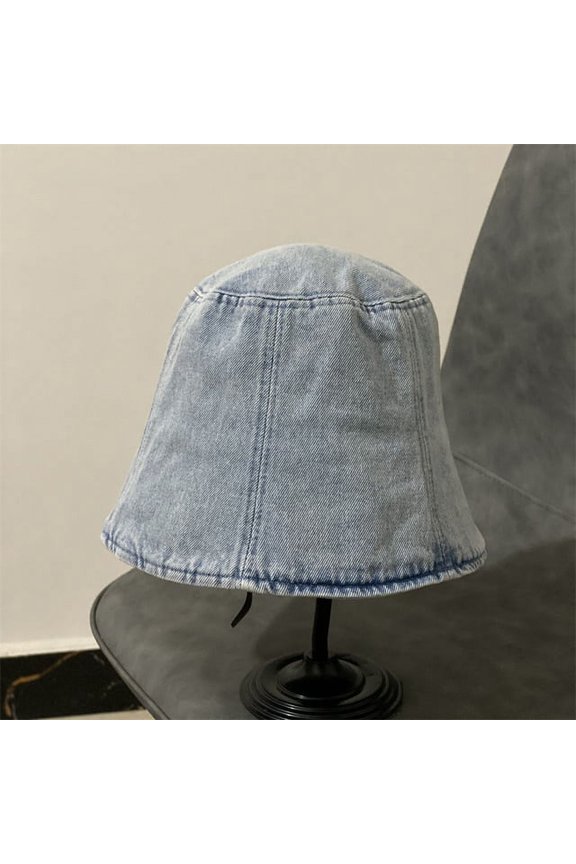 Foldable Fisherman Hat Women Summer Cotton Bucket Hat Washed Denim Bucket Hats Bob Caps Hip Hop Gorros Men Women