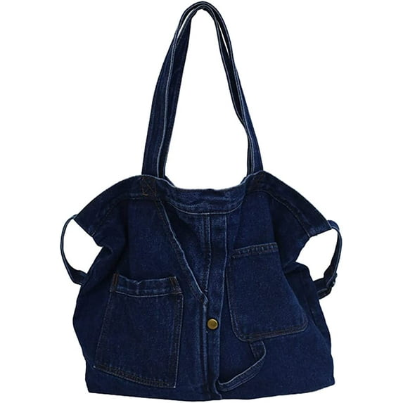 CoCopeanut Handbag for Women Hobo Tote Bag Denim Crossbody Bag Casual Satchel Large Capacity Purse