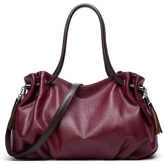 CoCopeanut Handbags for Women Hobo Shoulder Bags with Tassel Large Capacity Top Handle Bucket Bags