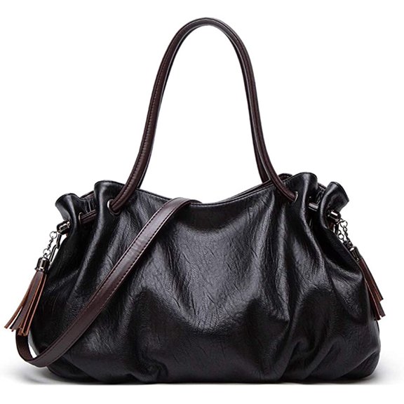 CoCopeanut Handbags for Women Hobo Shoulder Bags with Tassel Large Capacity Top Handle Bucket Bags