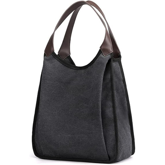 CoCopeanut Hobo Tote Bag for Women Soft Canvas Shoulder Bag Large Capacity Handbag Top Handle Satchel Casual Purse