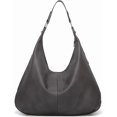 thumbnail image 1 of CoCopeanut Hobo Tote Bag for Women Soft Faux Leather Shoulder Bag Retro Satchel Zipper Closure Handbag Large Capacity Purse, 1 of 7
