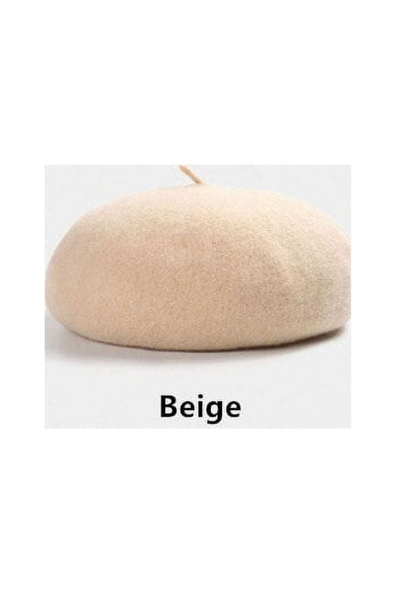 Jual Panas 2020 dengan Harga Murah Fashion Baru Wanita Wol Warna Solid Baret Wanita Bonnet Topi Musim Dingin Semua Cocok Hangat Berjalan Topi cap 17 Warna