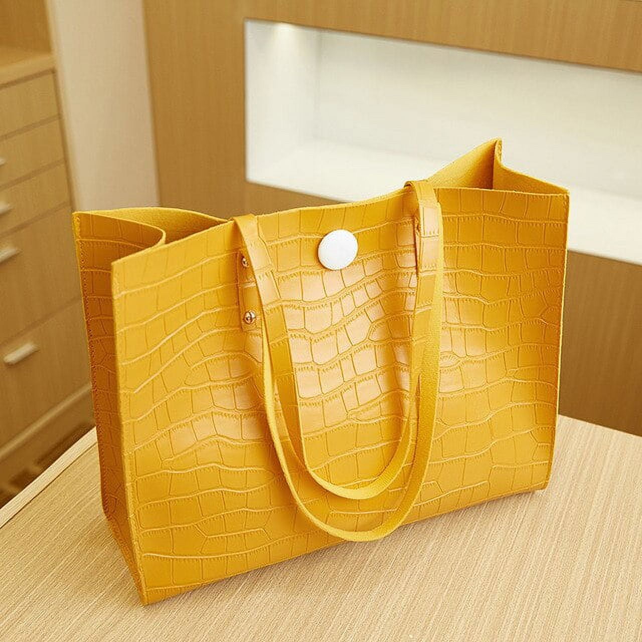 Handbag Female New Crocodile Pattern Design Popular Shoulder Bag