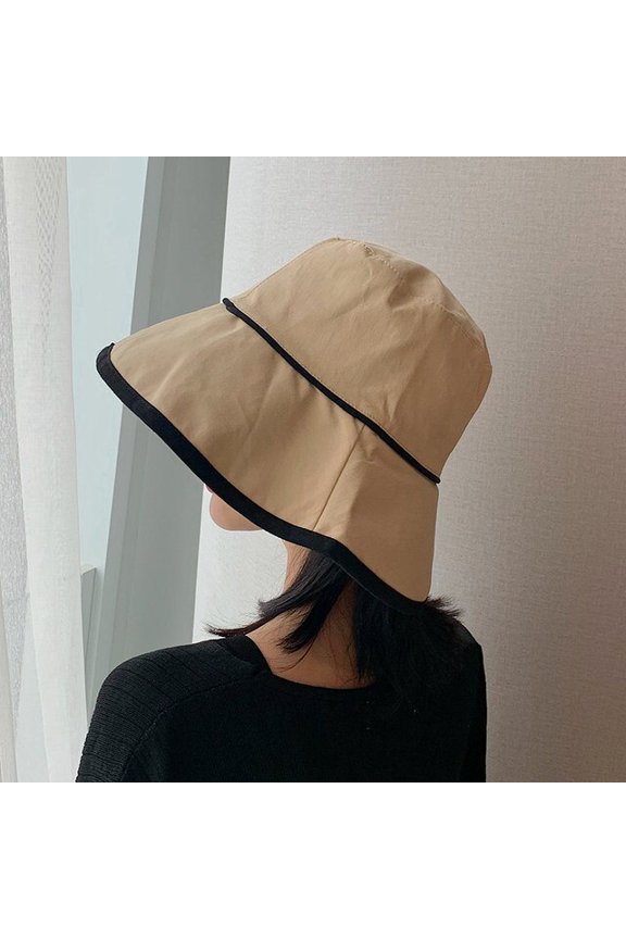 New Autumn Bucket Hats with String Summer Sun Hats for Women Outdoor Foldable Panama Women's Bucket Hats Casual Fisherman Hats
