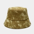 thumbnail image 1 of CoCopeanut New Fashion Autumn Winter Multicolor Tie Dye Bucket Hats Man Canvas Fisherman Caps Women Hat Vacation Sun Cap Sunscreen Hat Gift, 1 of 6