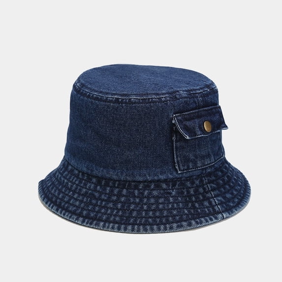 CoCopeanut New Fashion Foldable Fisherman Hat Women Summer Cotton Bucket Hat Washed Denim Bucket Hats Bob Caps Hip Hop Gorros Men Women
