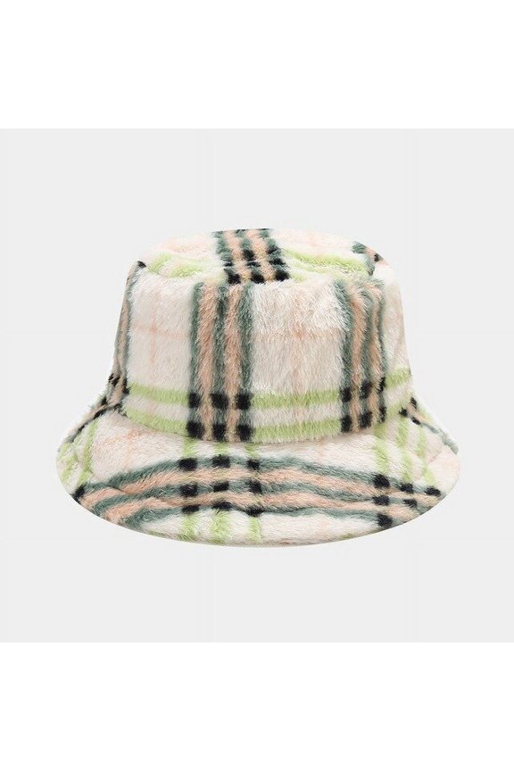 New Ladies Temperament Bucket Hats Women Plain Face All-match Fisherman Cap Autumn and Winter Warm and Cute Japanese Basin Hat
