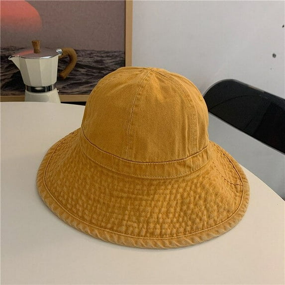 CoCopeanut New Large Size Panama Hat Women Japanese Solid Colors Sunshade Bucket Hats Female Sun Protection Sunscreen Caps 50-60cm