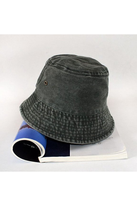 New Solid Colors Washed Denim Bucket Hats Unisex Bob Folding Fisherman Wide Brim Caps Hip Hop Gorros Men Women Panama Bucket Cap