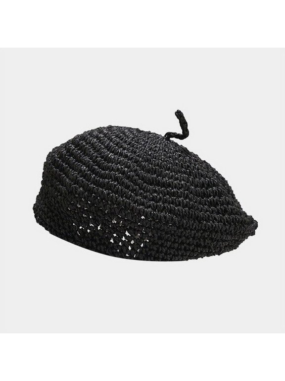 New Summer Weave Beret Female Straw Hats for Women Spring Autumn Flat Sun Hat Breathable Casual Holiday Artist Beach Cap Chapeau