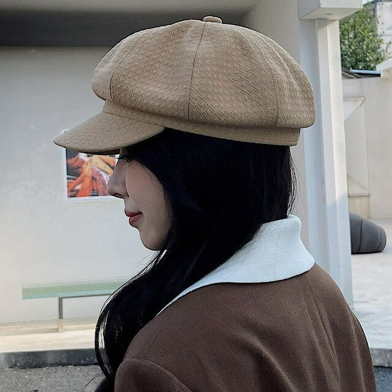 Flat Names Of Women's Hats Winter New Wool Black An