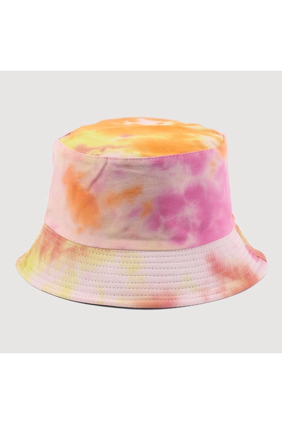 Panama Summer Autumn Harajuku Bucket Hat Colorful Starry Tie Dye Fisherman Hat Cotton Reversible Bob Bucket Cap for Men Women