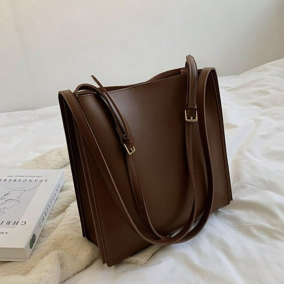 CoCopeanut Quality Women Tote Bag Shoulder Leather Handbag Designer Luxury Totes Large Capacity Solid Color Shopper Bag Women Bolsos