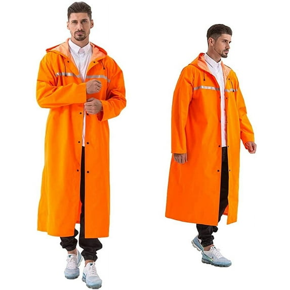 CoCopeanut Rain Coats for Adults Rain Ponchos with Hoods Man Lightweight Raincoats Long Waterproof Jacket Windbreaker for Men Women
