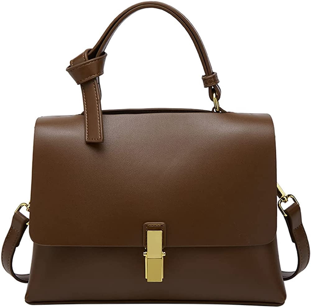 CoCopeanut Retro Handbag for Women Genuine Leather Shoulder Bag Top