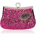 thumbnail image 1 of CoCopeanut Retro Peacock Handbag Sequin Clutch Bag Evening Shoulder Bag Wedding Crossbody Bag Prom Purse, 1 of 6